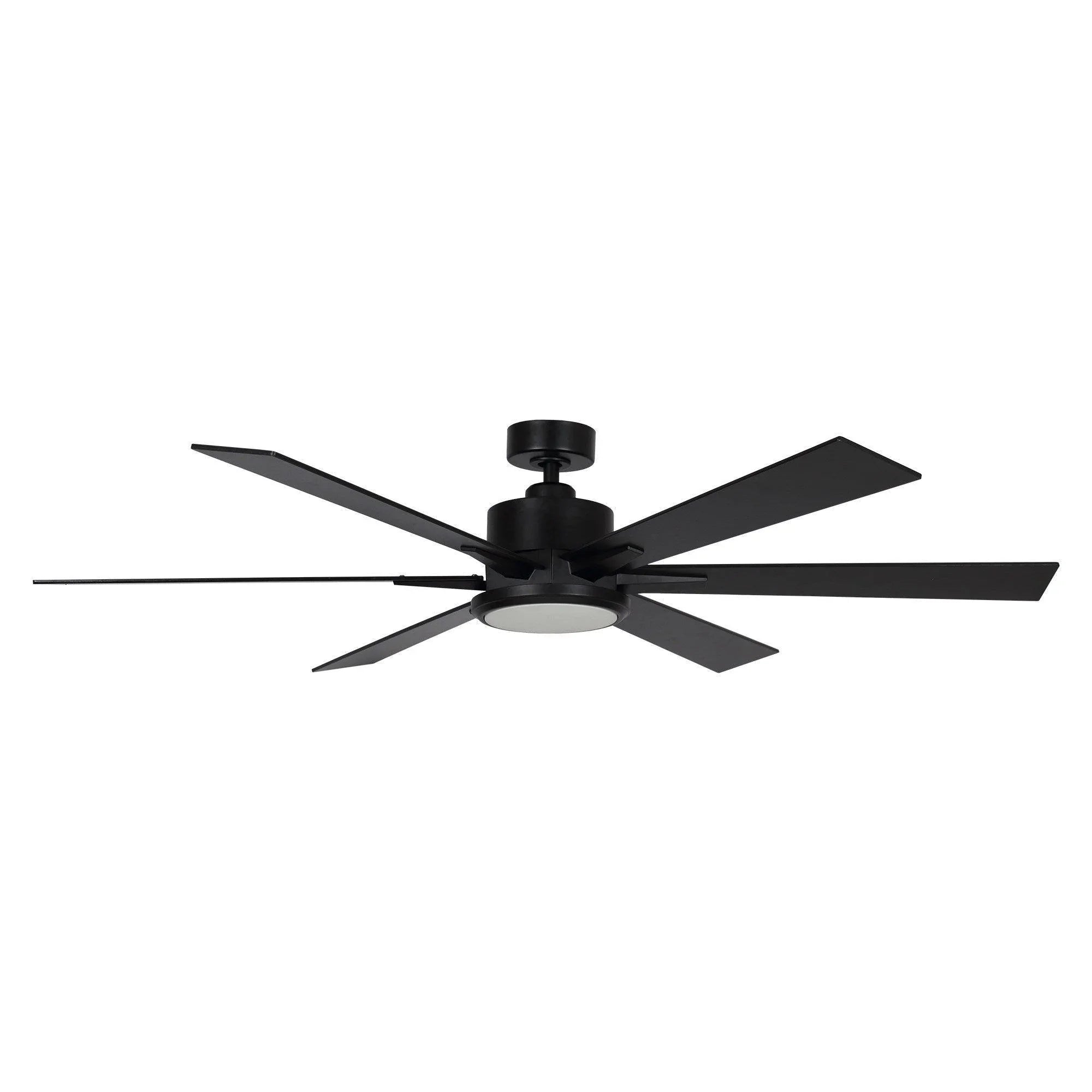 165cm (65") Amold Industrial Downrod Mount Ceiling Fan with Lighting and Remote Control