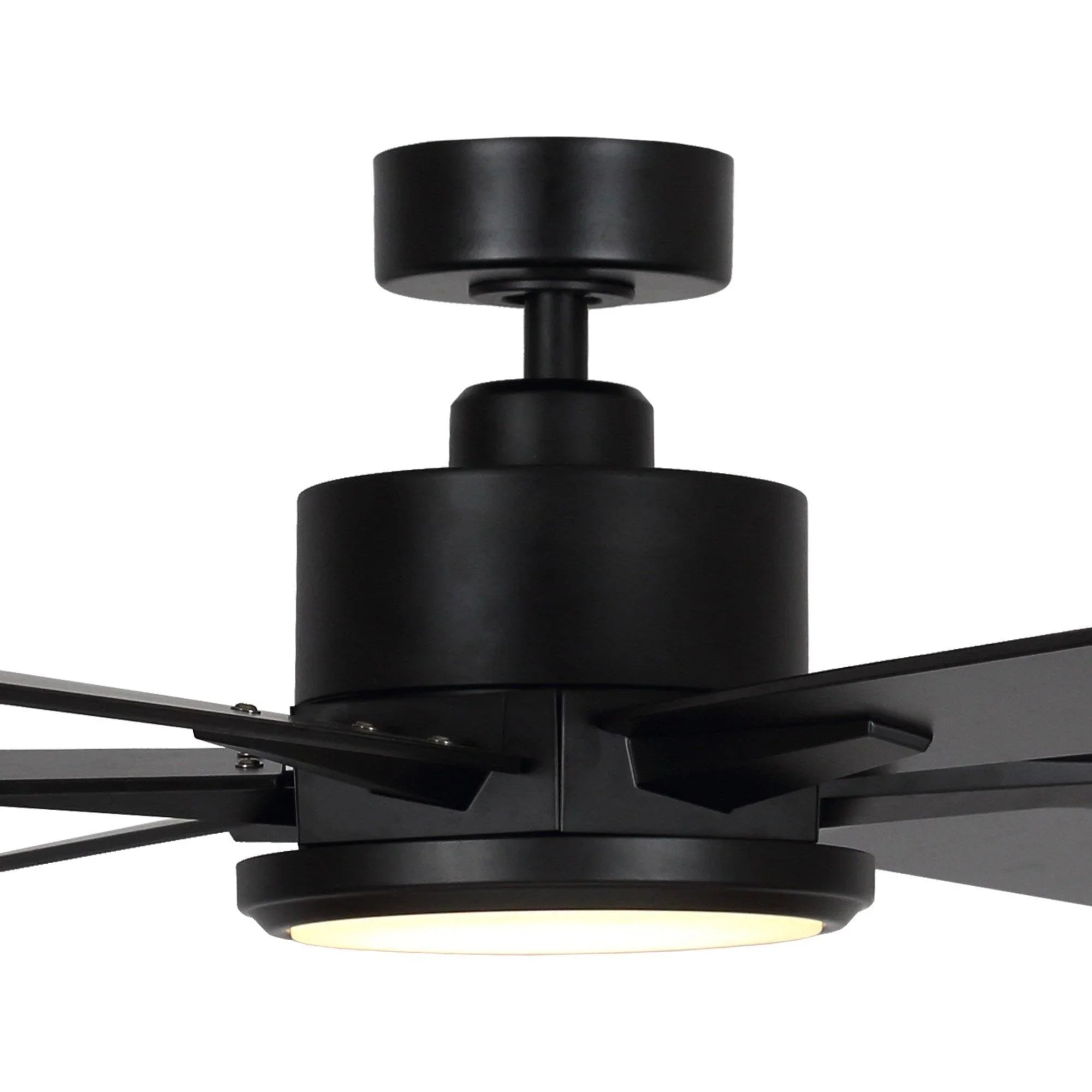 65" Amold Industrial Downrod Mount Ceiling Fan with Lighting and Remote Control - Parrot Uncle UK