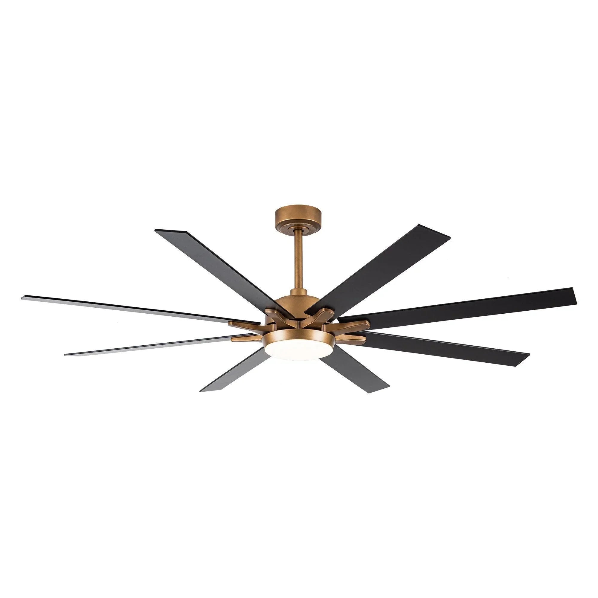165cm (65") Balachandran Industrial DC Motor Downrod Mount Ceiling Fan with LED Lighting and Remote Control