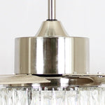 65" Modern Brushed Nickel DC Motor Downrod Mount Reversible Ceiling Fan with Lighting and Remote Control - Parrot Uncle UK