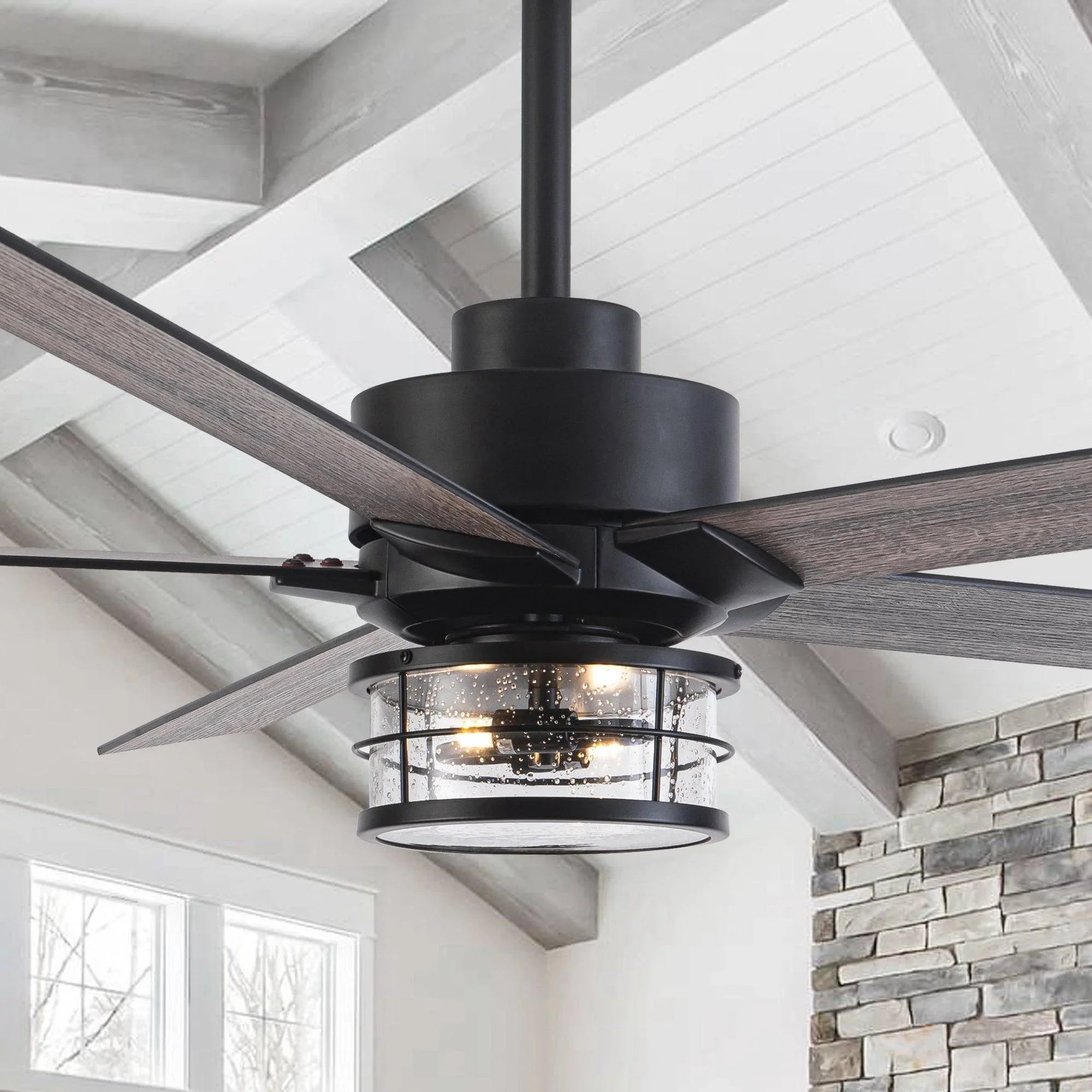 65" Modern Reversible Ceiling Fan with Lighting and Remote Control - Parrot Uncle UK