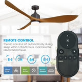 66" Misael Propeller Industrial DC Motor Ceiling Fan with LED Lighting