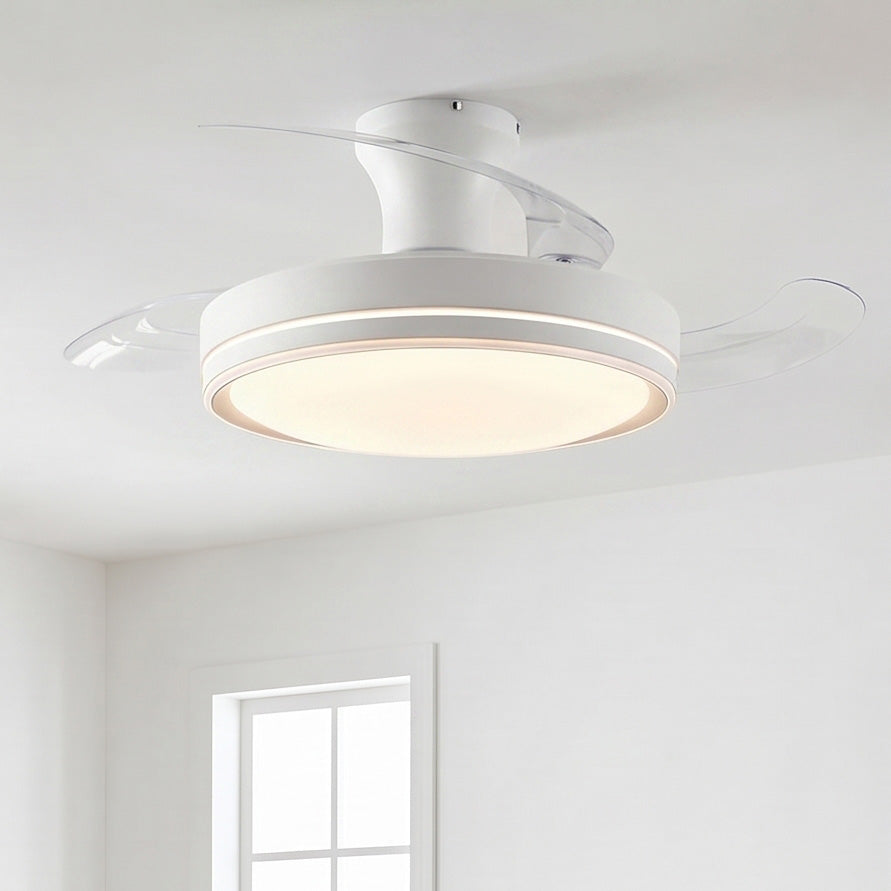 Aura Ultra-Quiet DC Motor Ceiling Fan Ø91 cm with Retractable Blades and LED Light