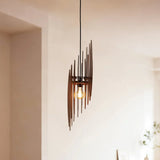 Handmade Scandinavian Wood Pendant Light for Kitchen Island