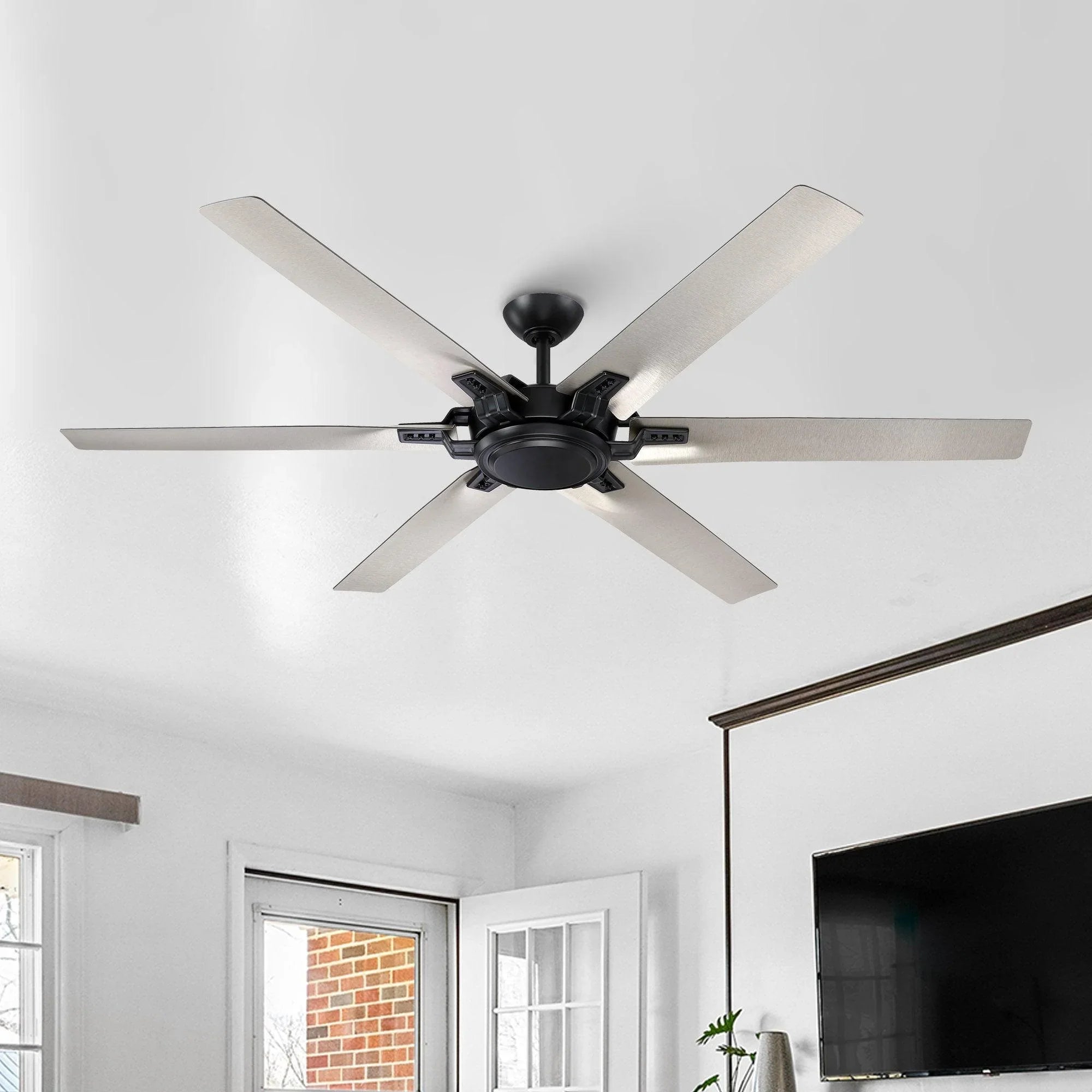 70" Industrial Ceiling Fan with Remote Control - Parrot Uncle UK