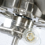 70" Modern Brushed Nickel DC Motor Downrod Mount Ceiling Fan with Lighting and Remote Control - Parrot Uncle UK