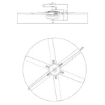 70" Modern Brushed Nickel DC Motor Downrod Mount Ceiling Fan with Lighting and Remote Control - Parrot Uncle UK