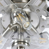 70" Modern Brushed Nickel DC Motor Downrod Mount Ceiling Fan with Lighting and Remote Control - Parrot Uncle UK