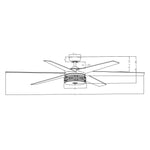 70" Modern DC Motor Downrod Mount Reversible Ceiling Fan with Lighting and Remote Control - Parrot Uncle UK