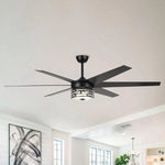 70" Modern DC Motor Downrod Mount Reversible Ceiling Fan with Lighting and Remote Control - Parrot Uncle UK