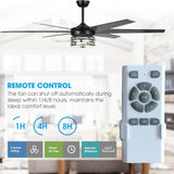 70" Modern DC Motor Downrod Mount Reversible Ceiling Fan with Lighting and Remote Control - Parrot Uncle UK