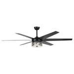 70" Modern DC Motor Downrod Mount Reversible Ceiling Fan with Lighting and Remote Control - Parrot Uncle UK