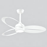 MAXI White Ceiling Fan Ø132 cm Silent with LED Light DC 40W