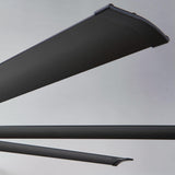 75" Industrial DC Motor Downrod Mount Reversible Ceiling Fan with Lighting and Remote Control