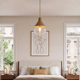 Glass Hemp rope textured Pendant Light 33 cm Diameter