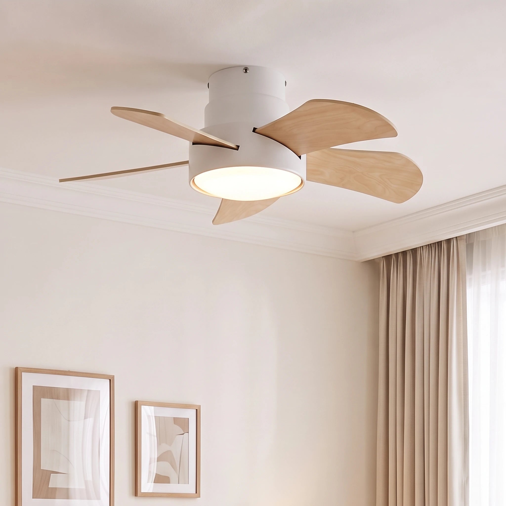 Weston Quiet Ceiling Fan 76cm (30") with 5 Blades and LED Light