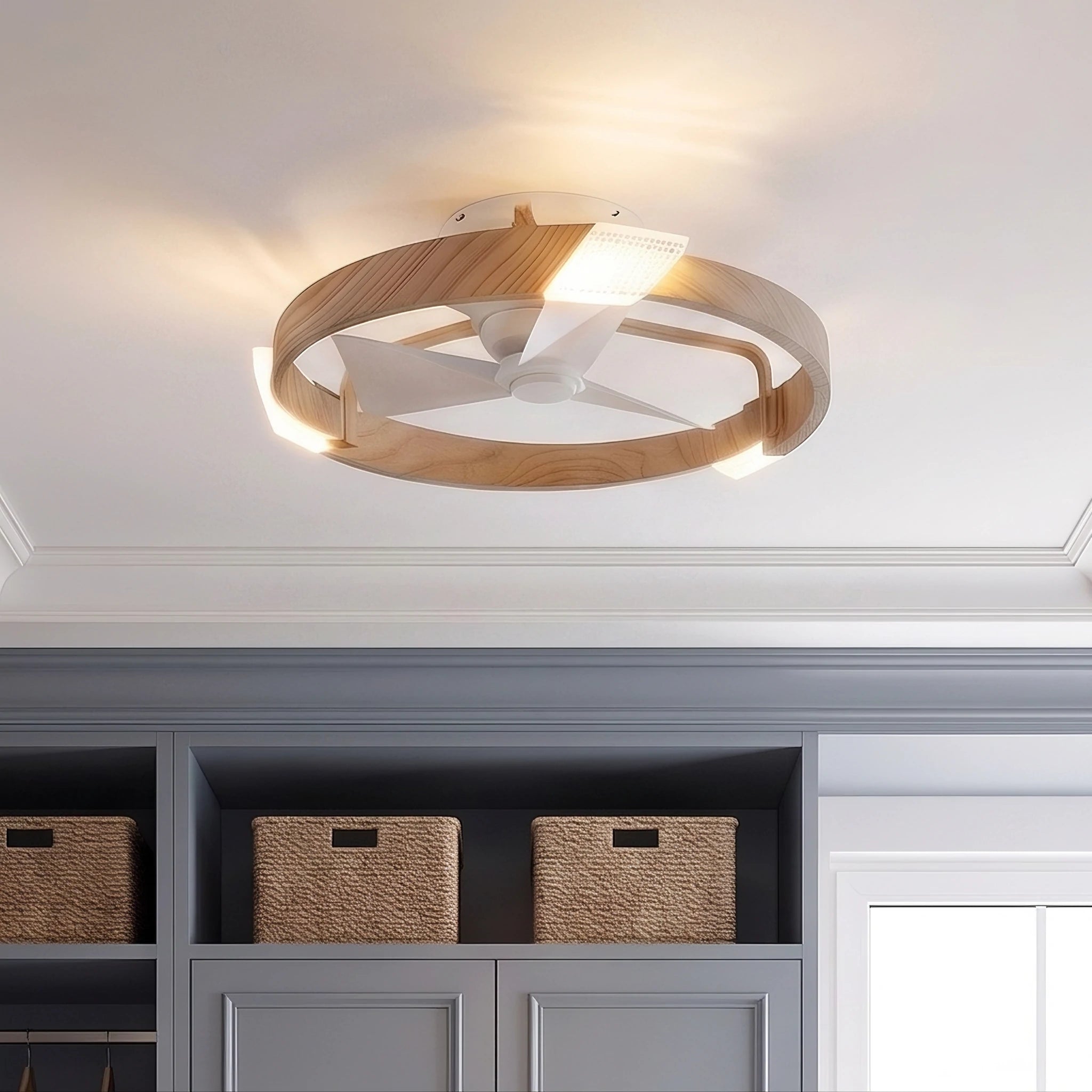 Rydo Quiet Ceiling Fan 51 cm (20") with LED Light