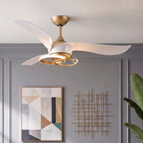 Aurea Vintage Gold Quiet Ceiling Fan 132cm (52") with LED Light