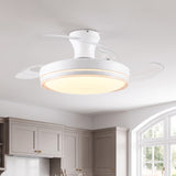 Aura Ultra-Quiet DC Motor Ceiling Fan 91cm (36") with Retractable Blades and LED Light