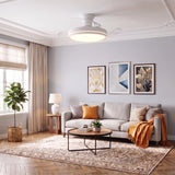 Aura Ultra-Quiet DC Motor Ceiling Fan 91cm (36") with Retractable Blades and LED Light