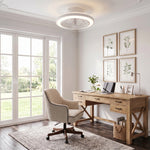 Hogas Quiet Ceiling Fan 50cm (20") with LED Light