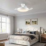 Aura Ultra-Quiet DC Motor Ceiling Fan 106cm (42") with Retractable Blades and LED Light