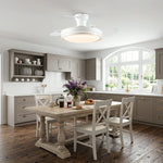 Aura Ultra-Quiet DC Motor Ceiling Fan 106cm (42") with Retractable Blades and LED Light