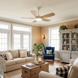 Ella Silent Ceiling Fan 106cm (42") with 5 Blades and LED Light