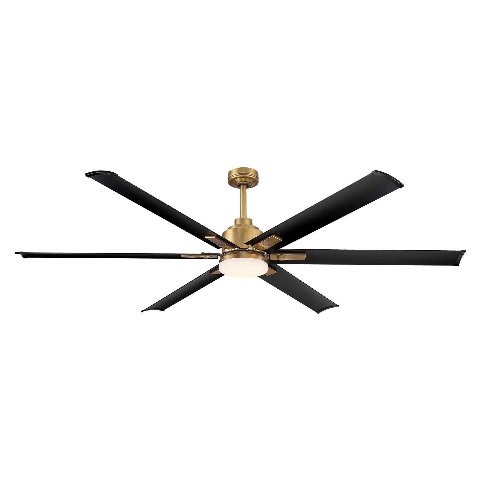 189cm (72") Bankston Modern DC Motor Downrod Mount Reversible Ceiling Fan with Lighting and Remote Control