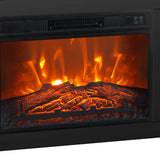 24" Insert Black Electric Fireplace with Remote Control