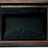 Brimley 173cm/68" Farmhouse Brown TV Stand with 23" Electric Fireplace Inset