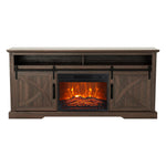 173cm/68" Farmhouse TV Stand with 23" Electric Fireplace Inset