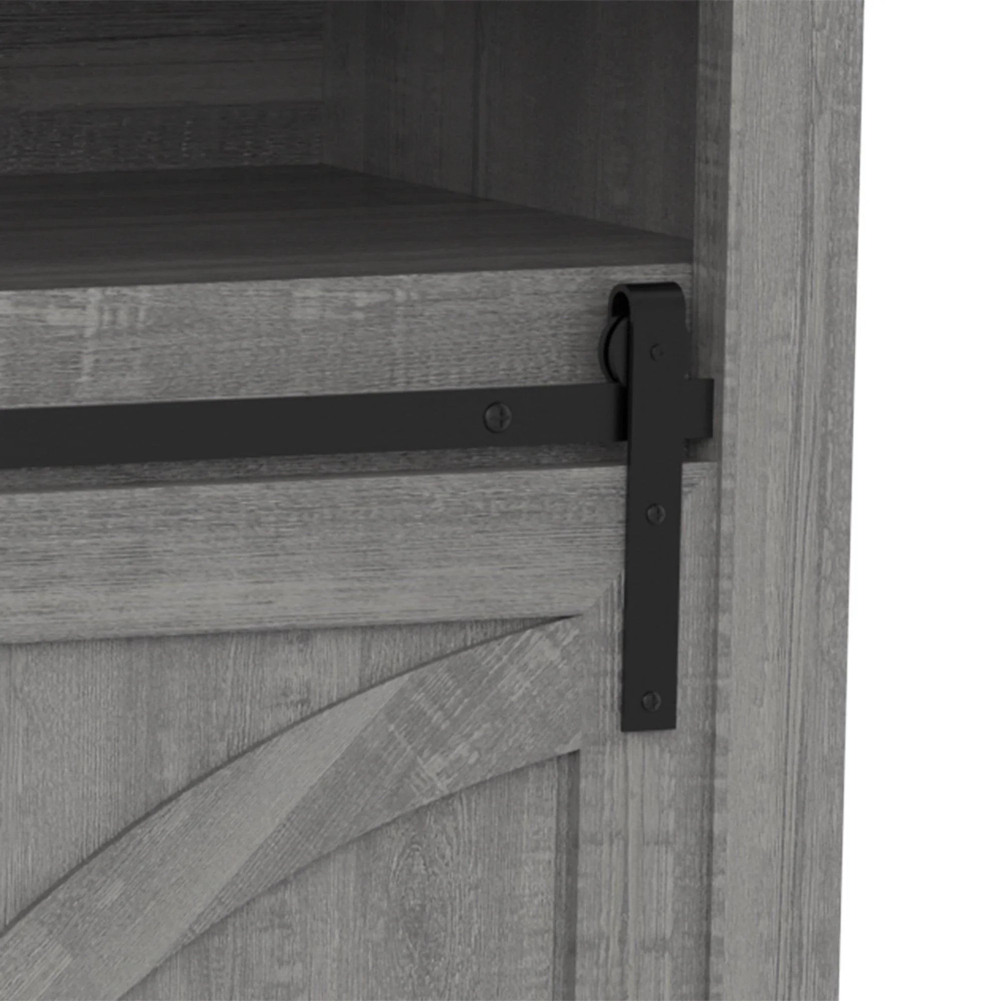 173cm/68" Farmhouse TV Stand with 23" Electric Fireplace Inset