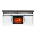 173cm/68" Farmhouse TV Stand with 23" Electric Fireplace Inset