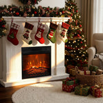 18" Modern Black Inset Electric Fireplace with Remote Control - Parrot Uncle UK