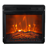 18" Modern Black Inset Electric Fireplace with Remote Control - Parrot Uncle UK