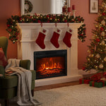 23" Black Electric Fireplace Inset with Remote Control - Parrot Uncle UK