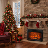 23" Black Electric Fireplace Inset with Remote Control - Parrot Uncle UK