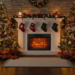 23" Black Electric Fireplace Inset with Remote Control - Parrot Uncle UK