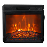24" Insert Black Electric Fireplace with Remote Control