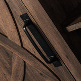 147cm Brown TV Stand with Closed Storage, Storage Cabinet with Adjustable Shelves, Fits Up to 65" TVs