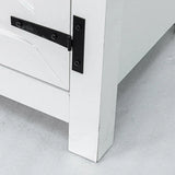 147cm White TV Stand with Closed Storage, Storage Cabinet with Adjustable Shelves, Fits Up to 65" TVs