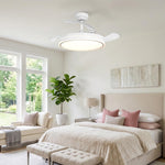 Serena Ultra-Quiet DC Motor Ceiling Fan Ø100 cm with 3 Retractable Blades and LED Light