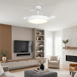 Serena Ultra-Quiet DC Motor Ceiling Fan Ø100 cm with 3 Retractable Blades and LED Light