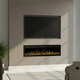 1880mm 74" EF74R Pro Wall Mounted Electric Fire with 13 Flame Colors Built-In Electric Fire with Remote Control 750/1500W