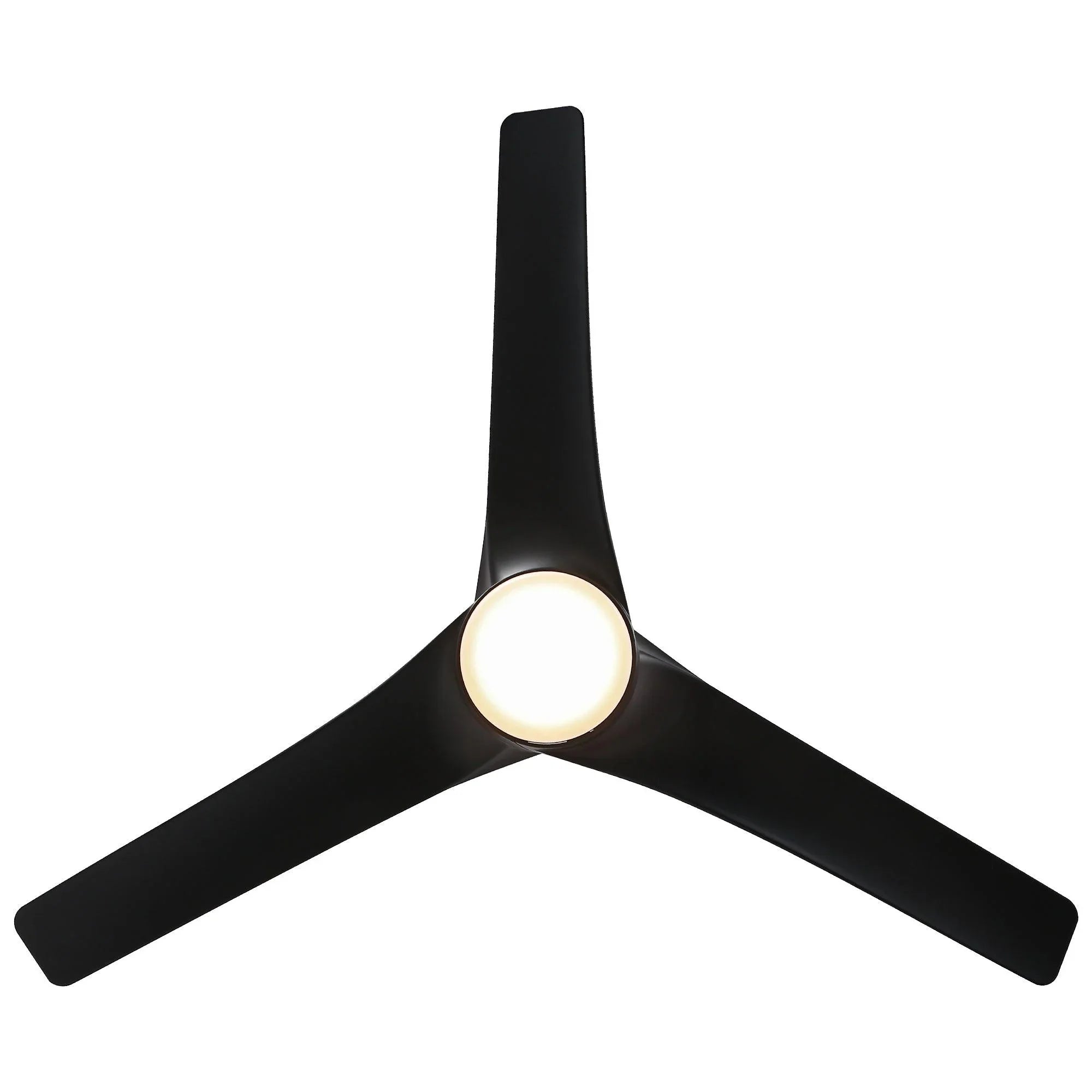 60" Wall Control 3 Blades Black Ceiling Fan with LED Lighting - Parrot Uncle UK
