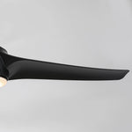 60" Wall Control 3 Blades Black Ceiling Fan with LED Lighting - Parrot Uncle UK