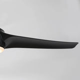 60" Wall Control 3 Blades Black Ceiling Fan with LED Lighting - Parrot Uncle UK