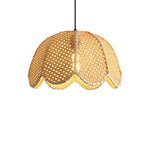 Natural Textured Lotus Rattan Pendant Light Ø40cm