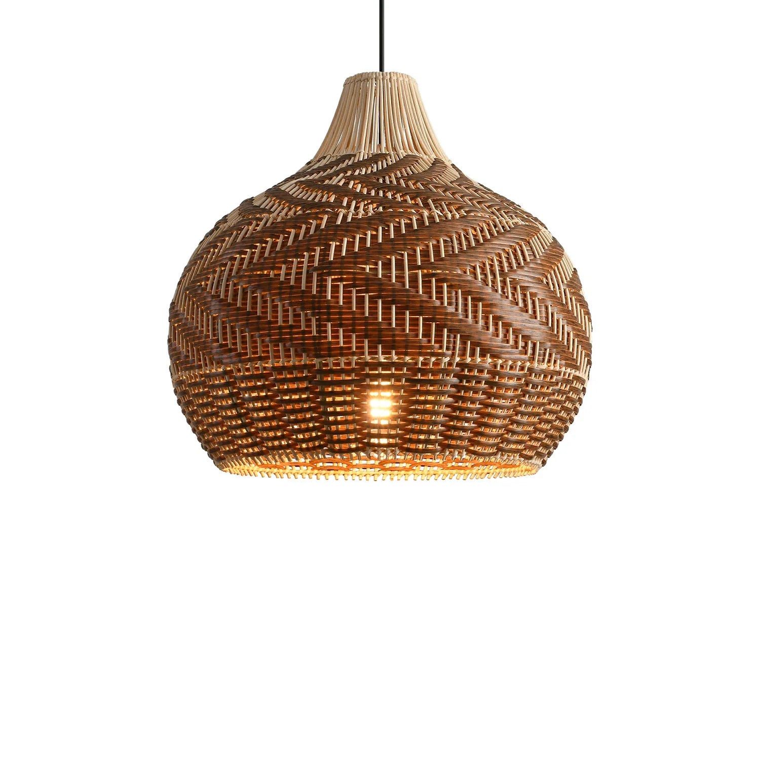 Bohemian Rattan Teardrop Pendant Light Ø48cm